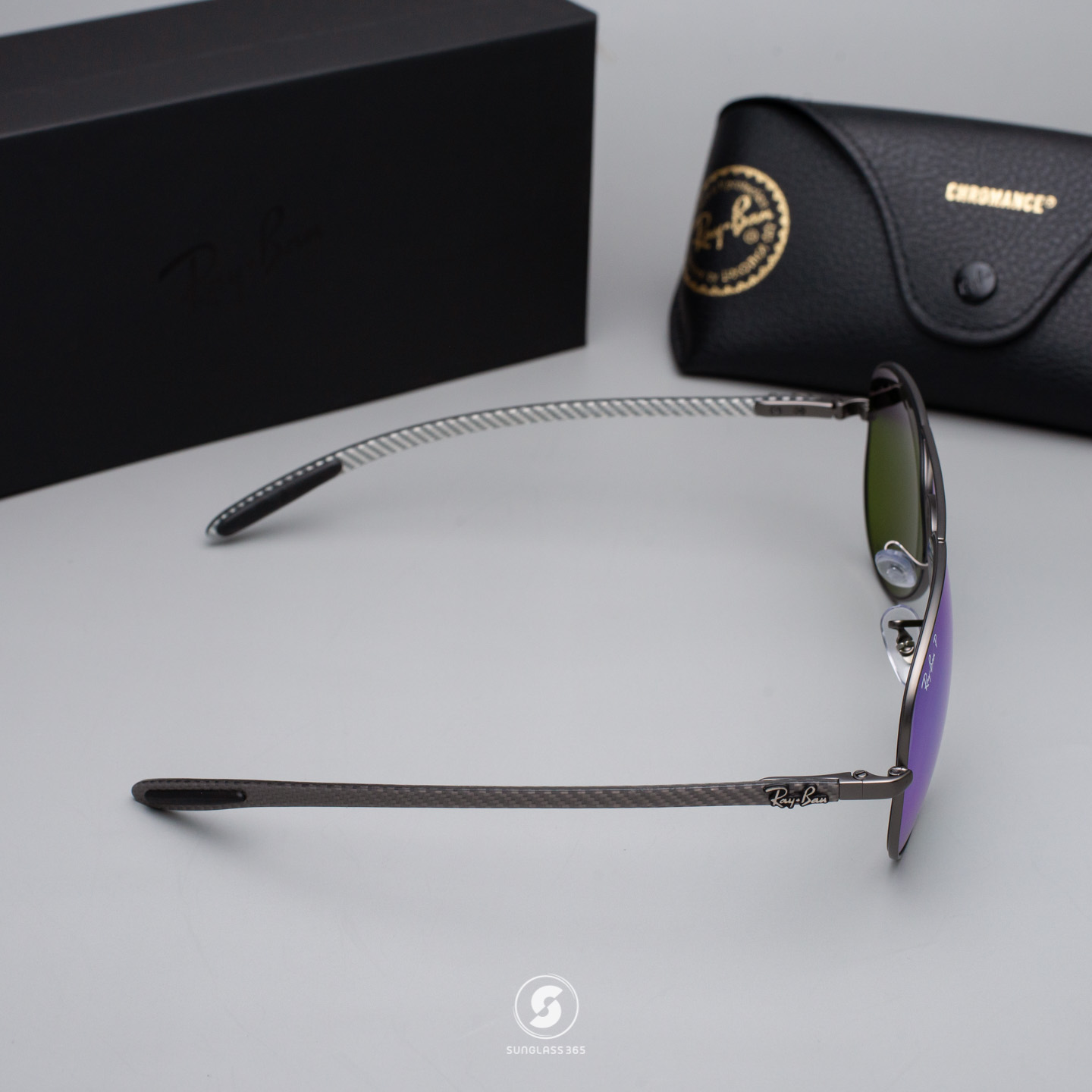 Ray-Ban RB8317CH 029/A1 Carbon Fibre Mirror Chromance Polarized