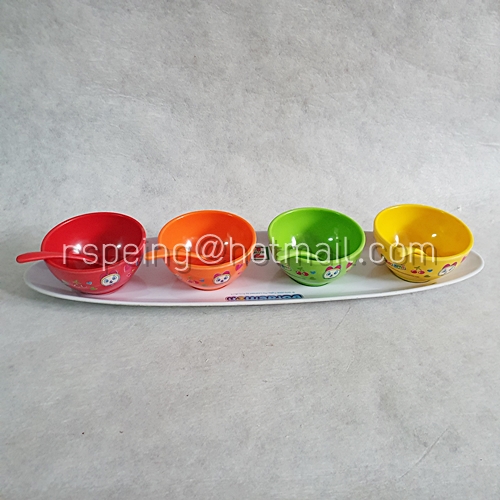 ชุดชามช้อมเมลามีน Doraemon 7-11 (ไม่มีกล่อง)