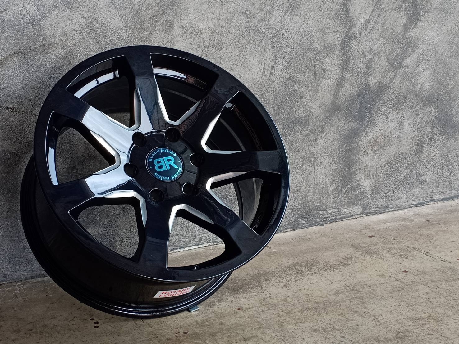 BLACK RHINO MOZAMBIQUE (ROTARY FORGED) 18X8.5 6X139.7 20 GLOSS BLACK W/MILLED SPOKES