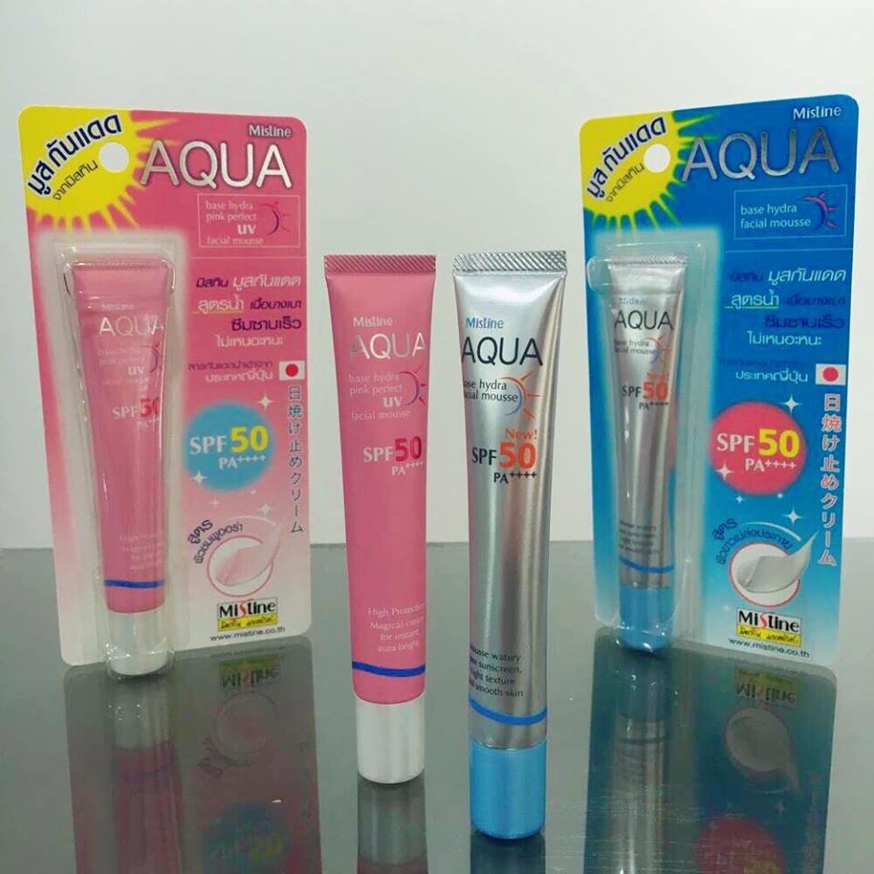 ครีมกันแดดเนื้อมูสสูตรน้ำ มิสทิน/มิสทีน อะควา