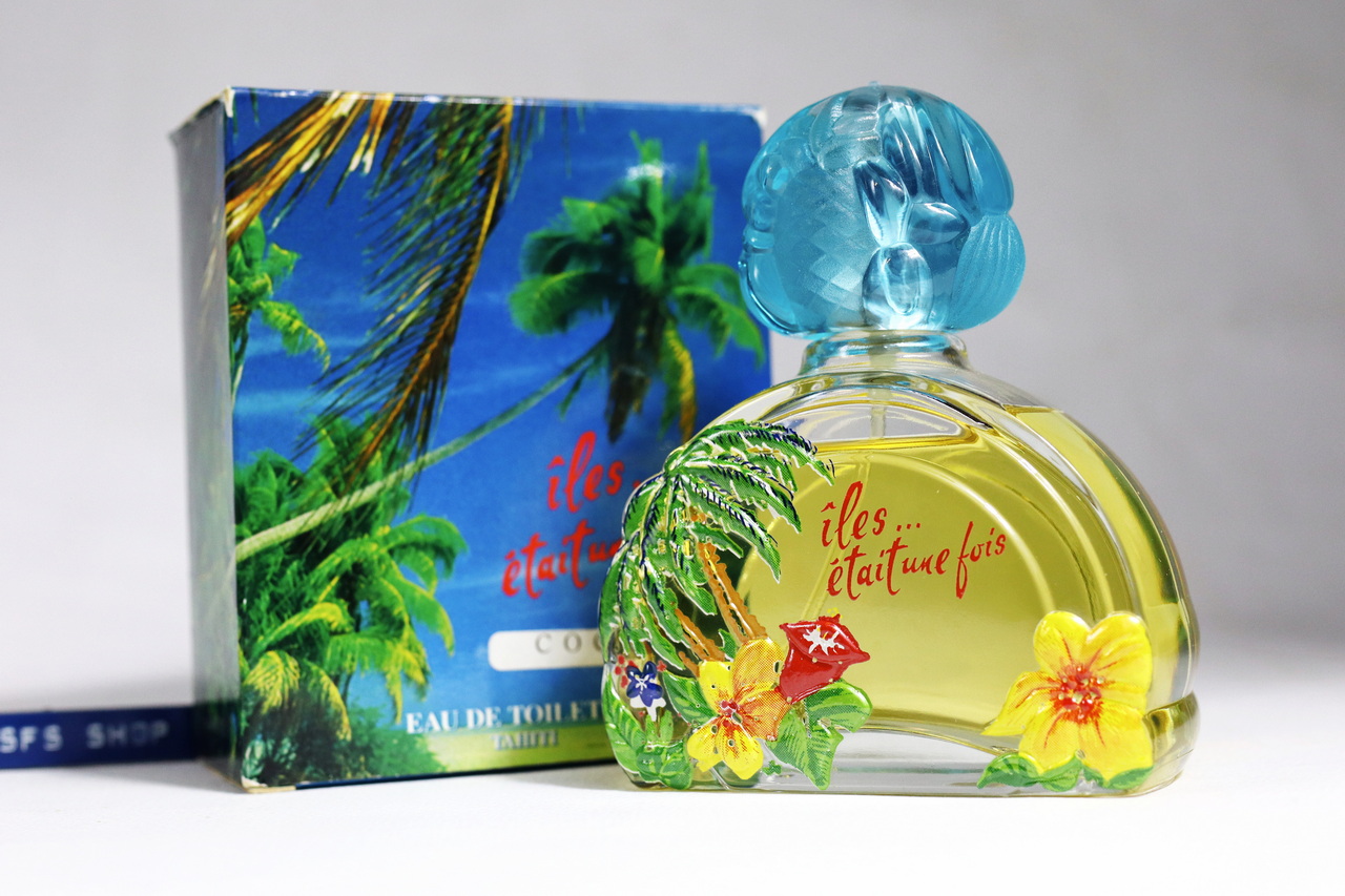 [Vintage] 🌟 Parfum Tevi - Iles était une fois - CO CO EDT 100ml Spray - TAHITI Gift Shop - น้ำหอม Vintage