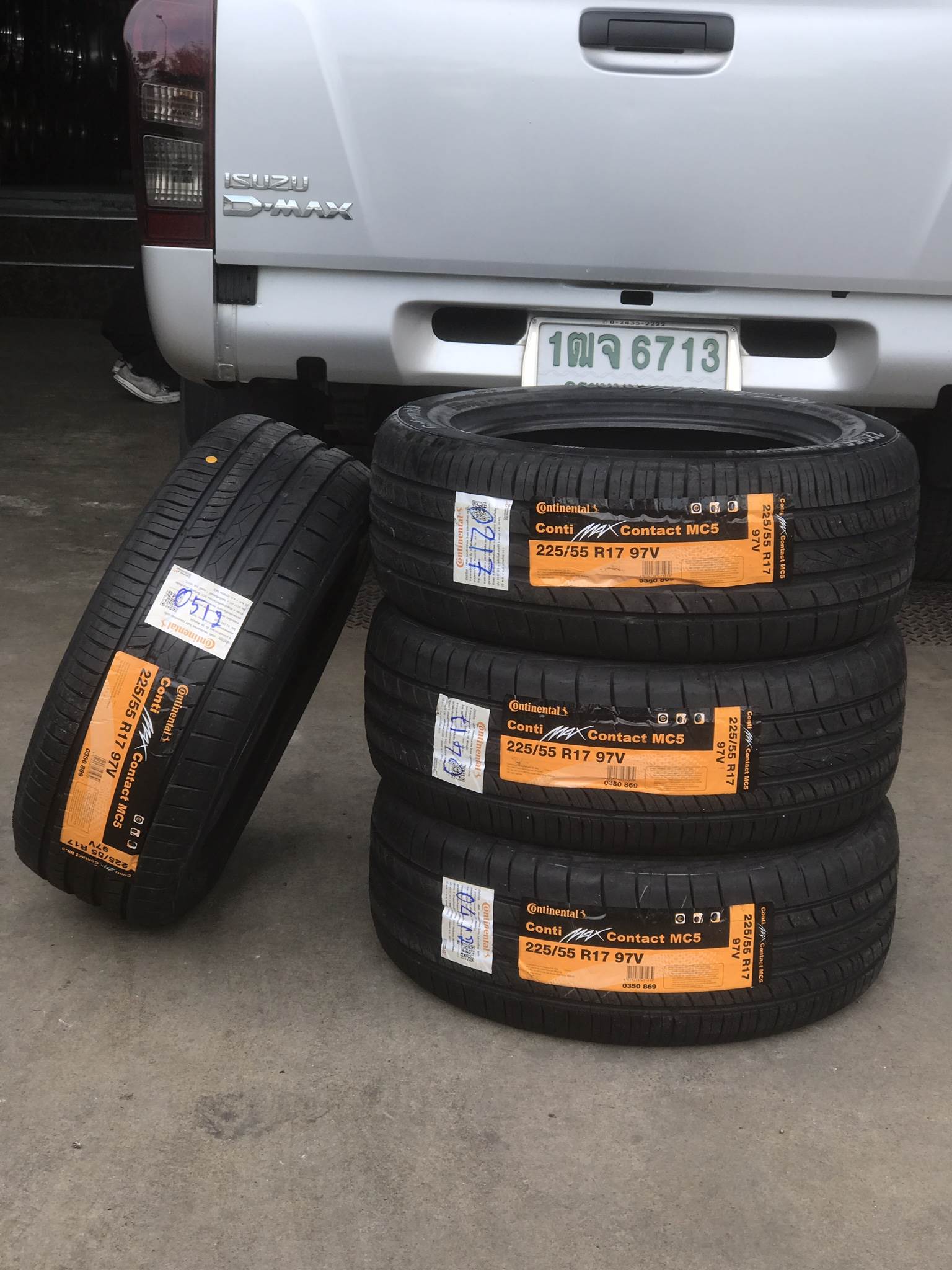 ยางใหม่ CONTINENTAL MC5 225/55-17 ยางใหม่ ปี17 ลดราคาสุดคุ้ม