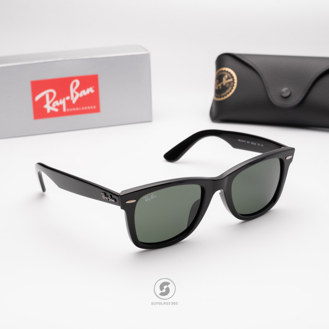 Ray-Ban RB2140F 901 Wayfarer Original G-15 lenses