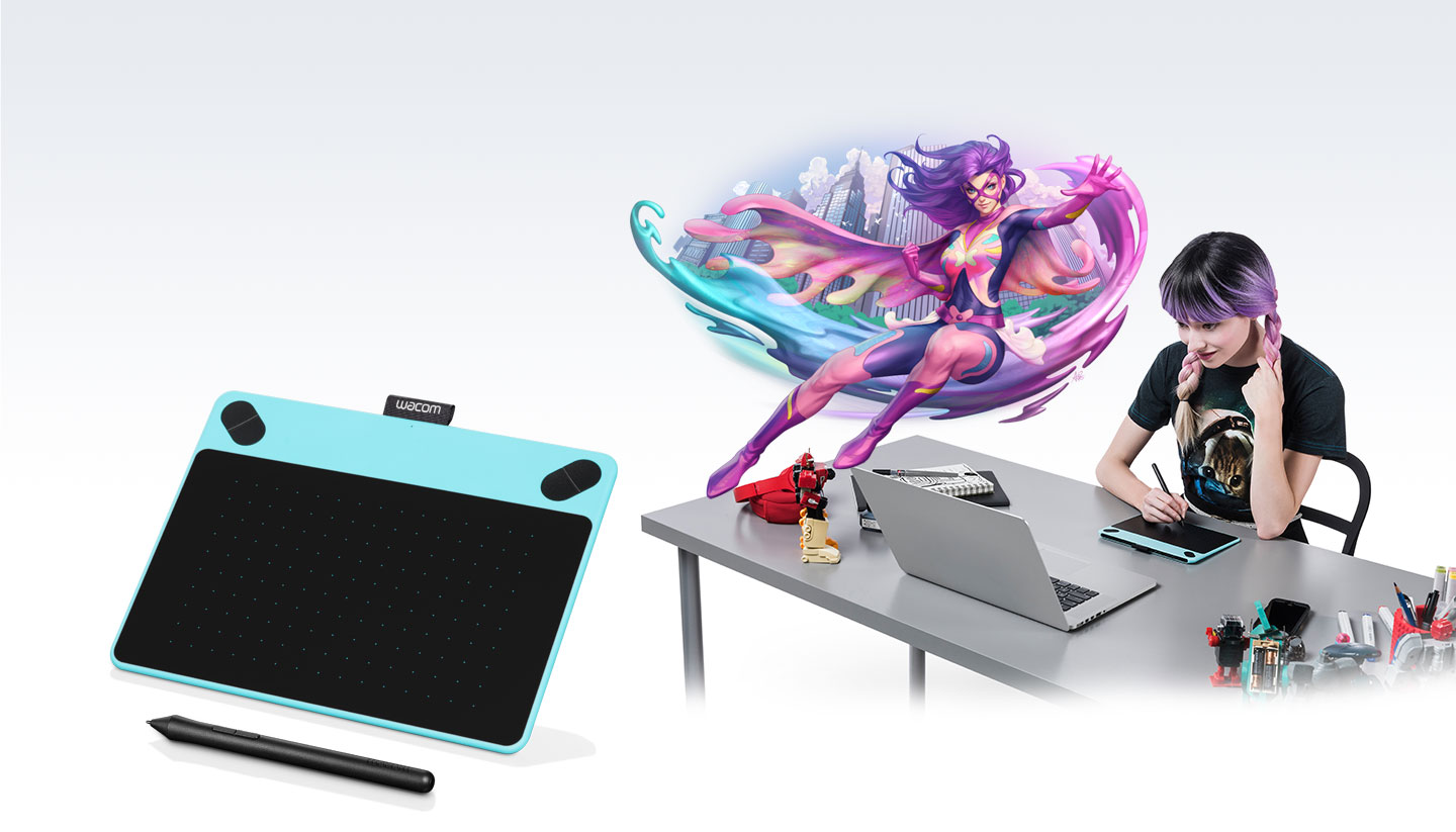 Intuos Comic Mint Blue