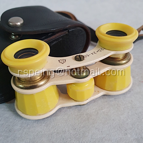 กล้องส่องทางไกลวินเทจแบบพกพา Opera Glasses 2.5 x 24-60 พร้อมซองหนัง