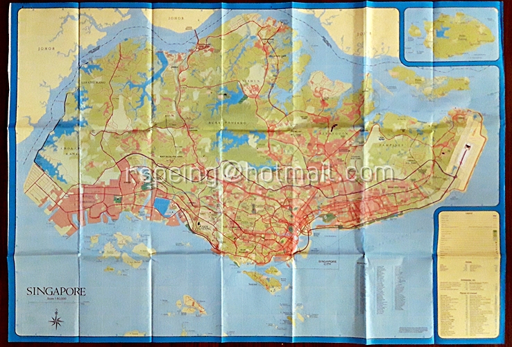 Singapore and Singapore City Map