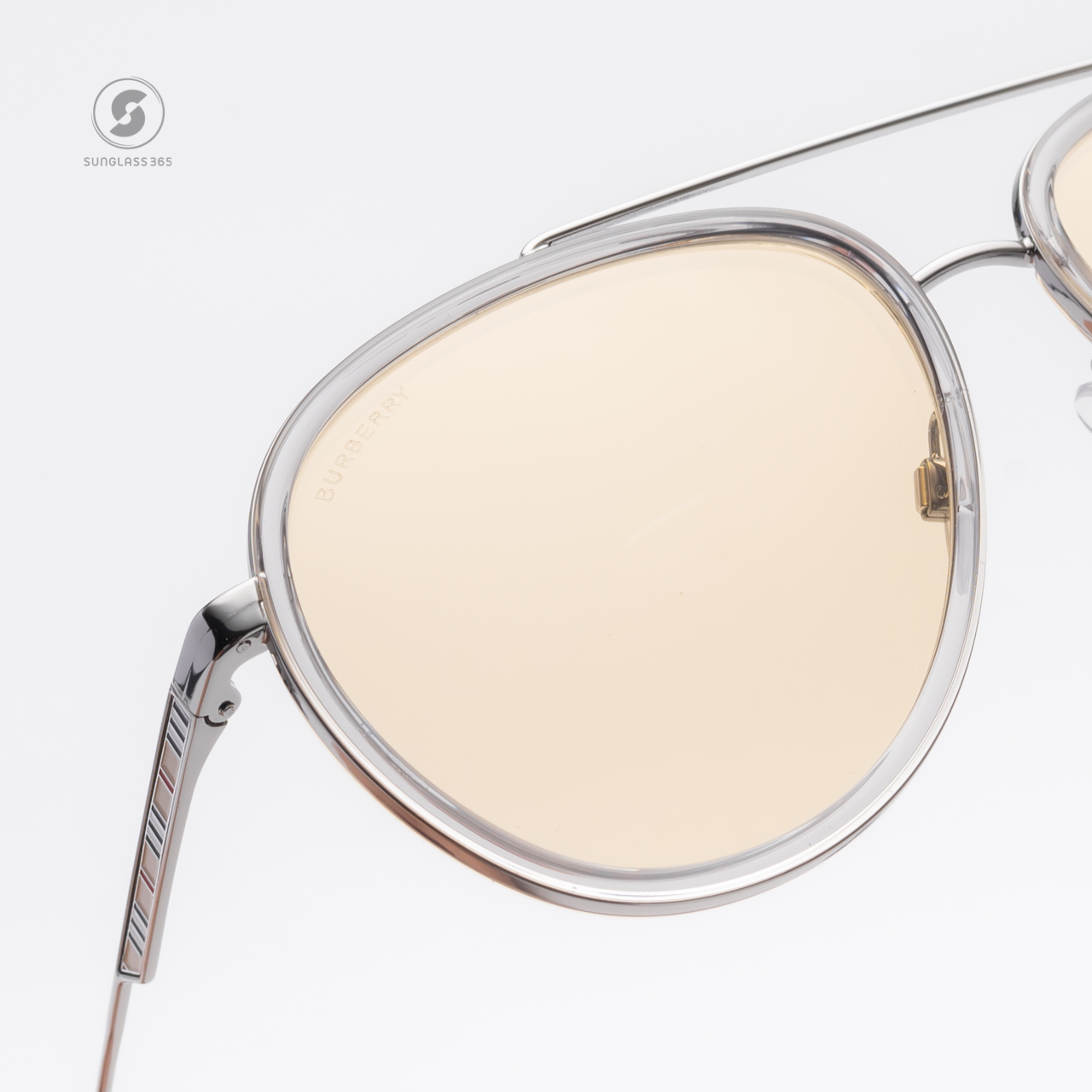 BURBERRY OLIVER BE3125 1003/8 Gunmetal Light Yellow