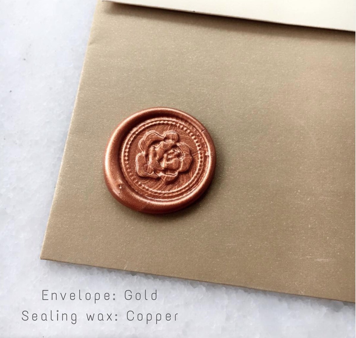 Copper sealing wax (ครั่ง สีทองแดง) หรูดูดีมาก