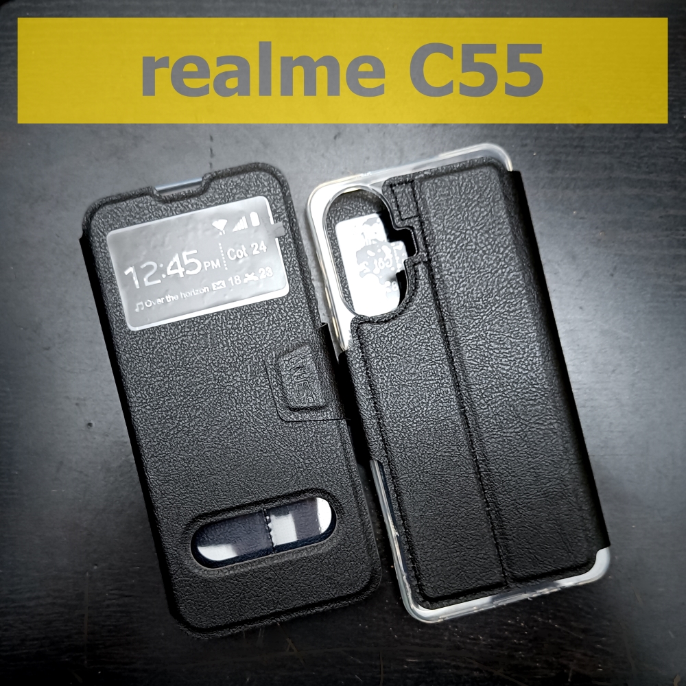 เคส realme C55 - เคสฝาพับ โชว์เบอร์ ตั้งได้