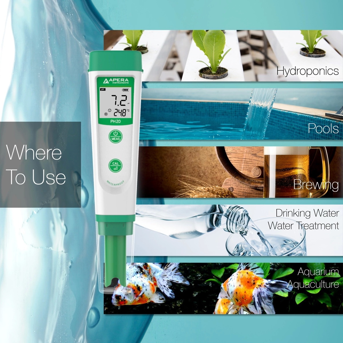 PH20 Value pH Tester Kit