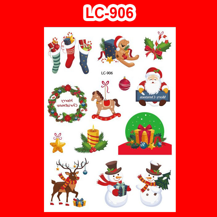 Tattoo Christmas สติ๊กทูคริสต์มาส แทททู #C