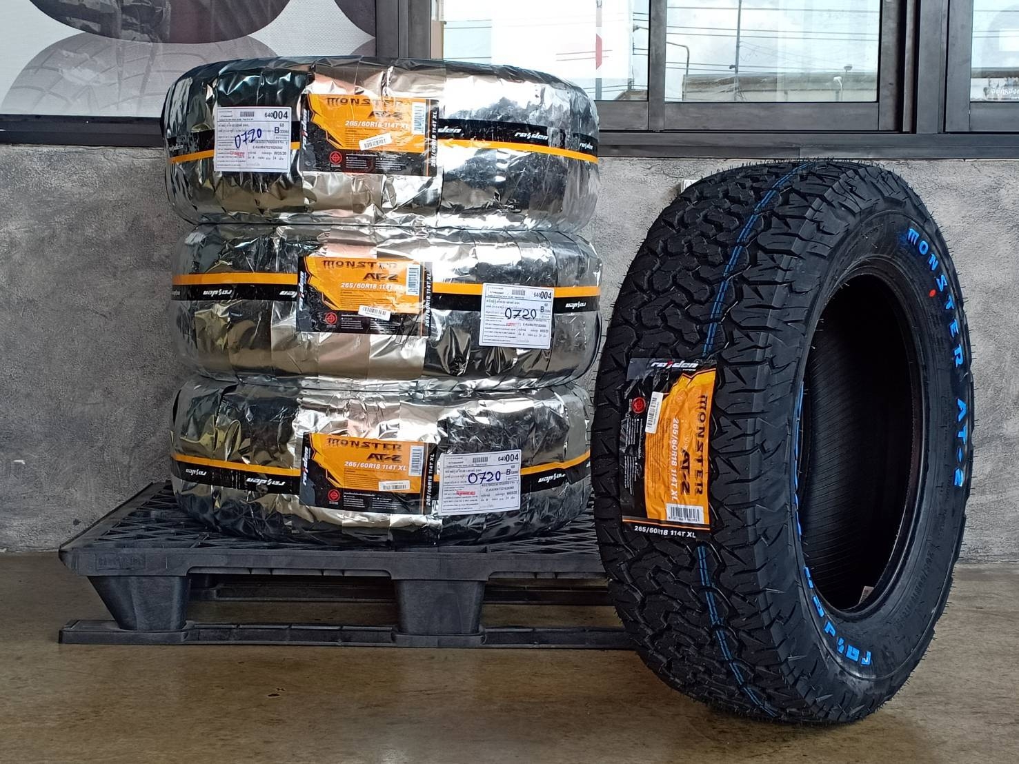 RAIDEN 265/60R18 MONSTER AT-2 114T XL (ตัวหนังสือขาว) MADE IN CHINA