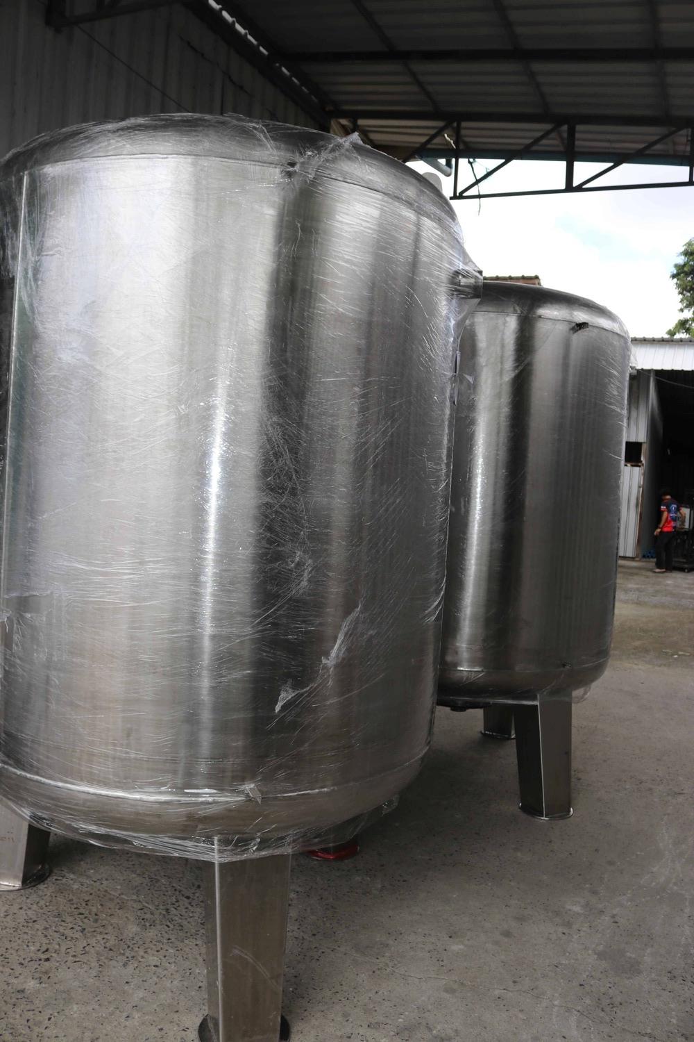 ถังกรองสแตนเลส32นิ้วสูง150หนา2mm