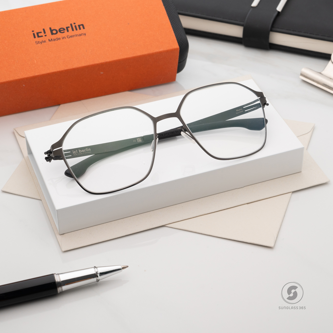 กรอบแว่น IC BERLIN Nuno Gunmetal