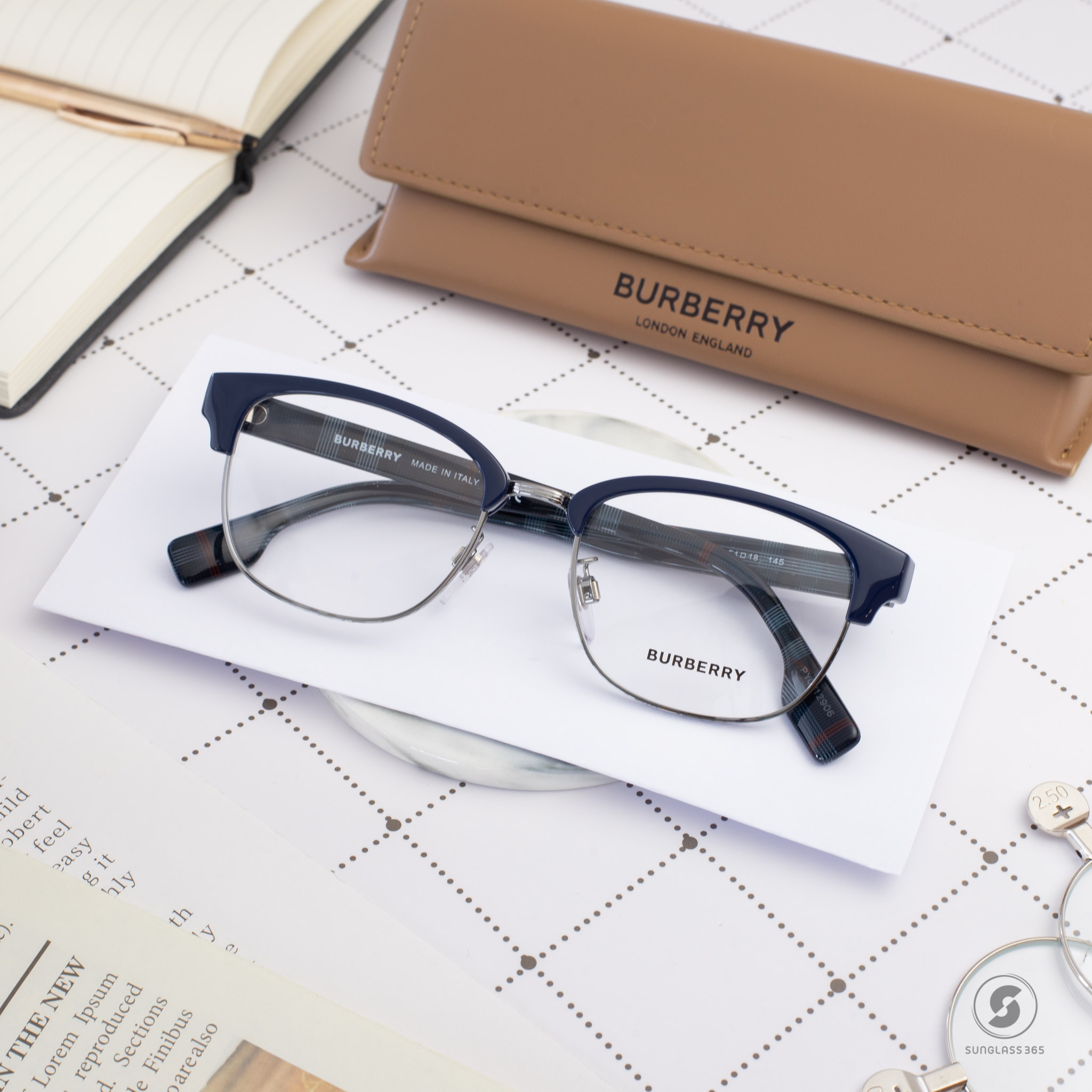 BURBERRY BE2351D 3958 Blue