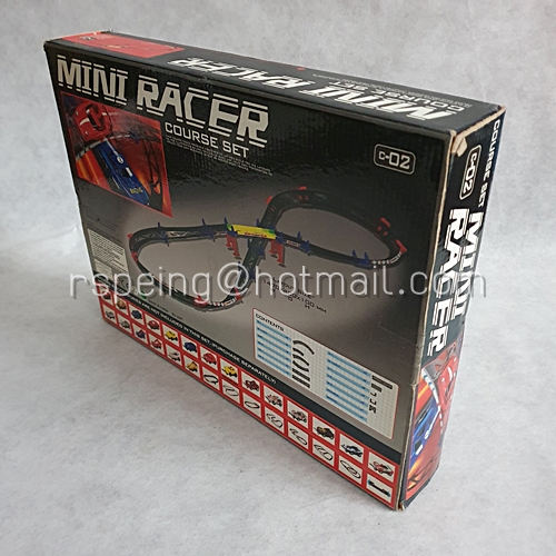 ของเล่นวินเทจ ชุดสนามรถแข่งมินิสามมิติ Mini Racer Three - Dimensional Course Set