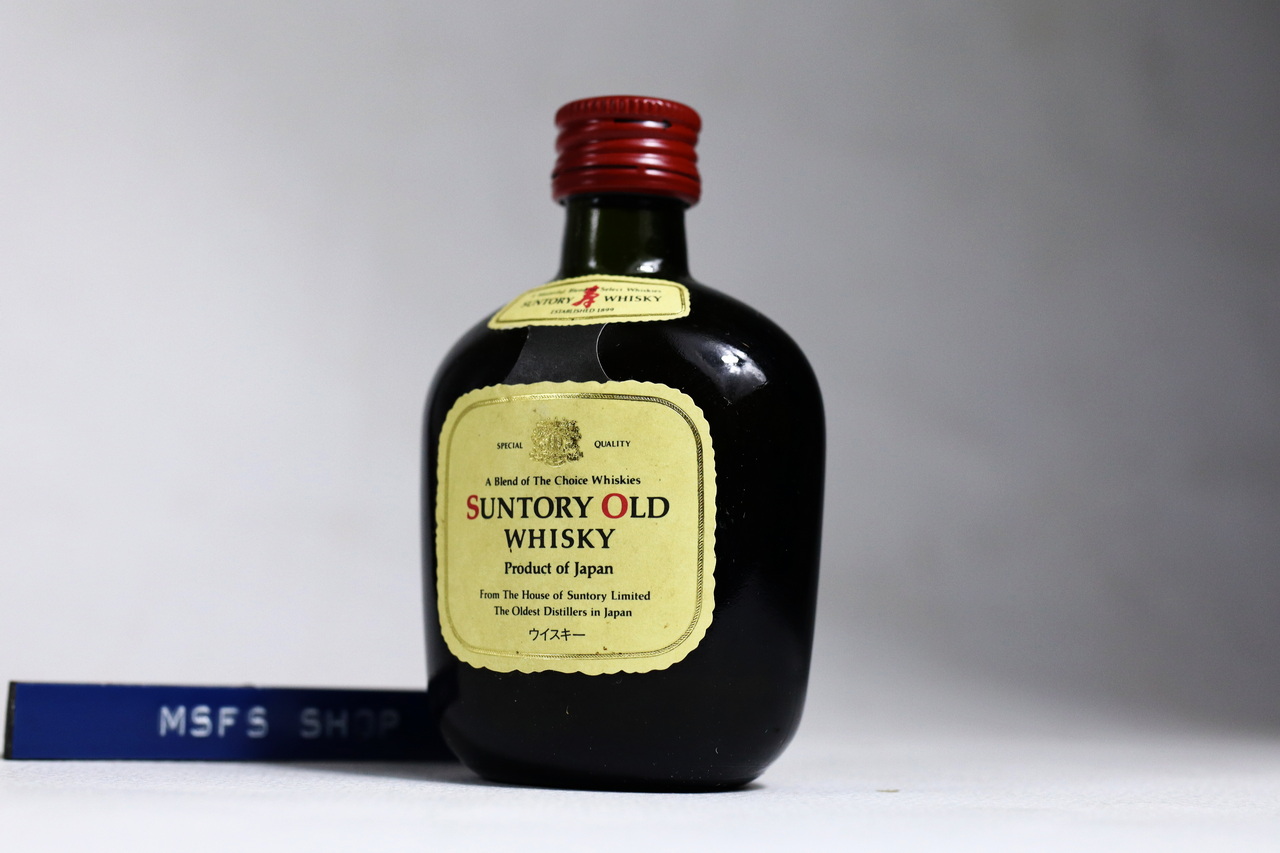 [Vintage] ขวดเครื่องดื่มจิ๋ว Suntory Old Whisky 50ml