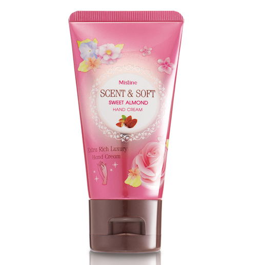 Mistine Scent & Soft Sweet Almond Hand Cream 50 g. / มิสทีน เซนต์ แอน ซอฟท์ สวีท อัลมอนด์ แฮนด์ครีม ขนาด 50 กรัม