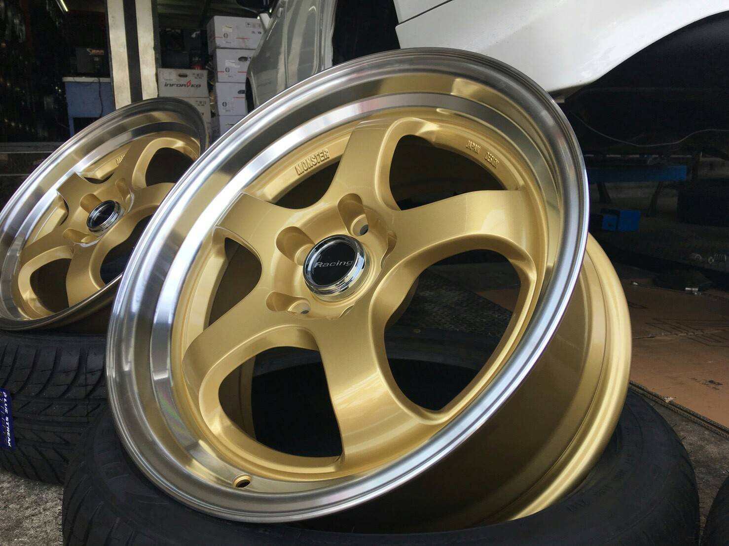 ล้อใหม่ WORK S1 ขอบ15 หน้า8หลัง9