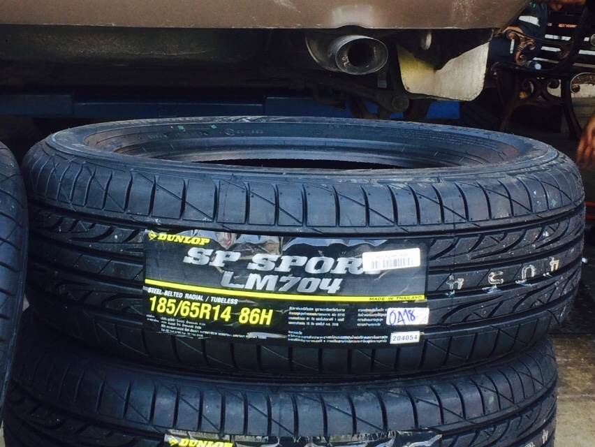 ยางใหม่ DUNLOP LM704 185/65-14 ซื้อ2แถม2 ปี18