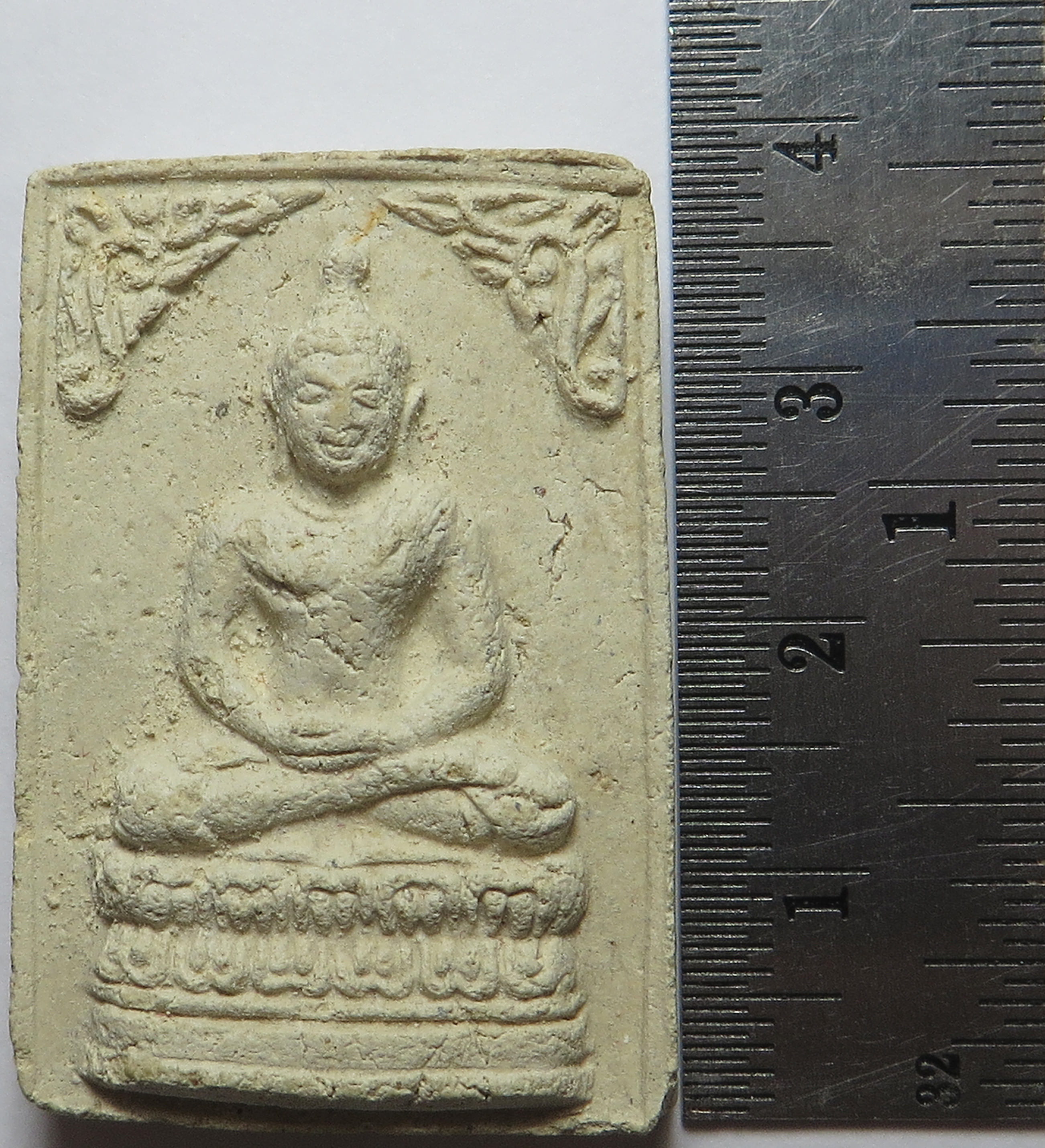 1818 พระสมเด็จ (หนา) พระอาจารย์ สืบ อนุจาโร วัดกุฏีทอง จ.อยุธยา เนื้อผงพุทธคุณ ฝังตะกรุด