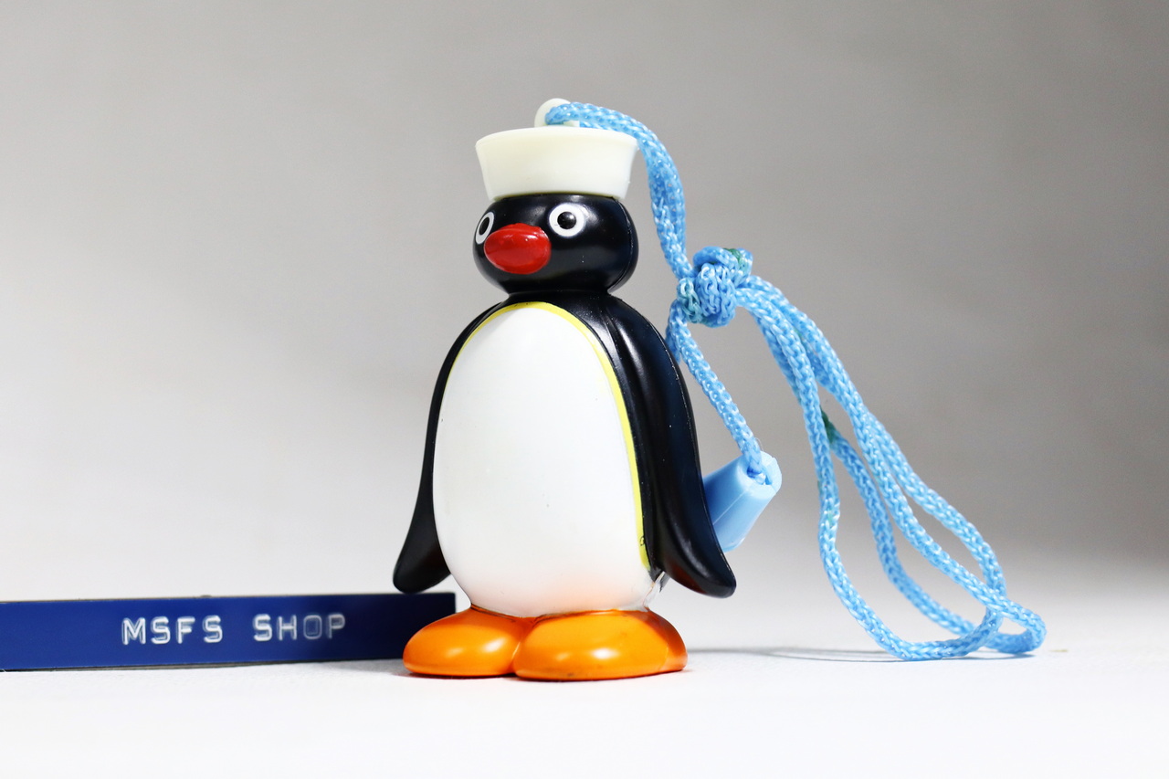 [มือสอง] Mister Donut ฟิกเกอร์ Pingu พร้อมเชือกห้อยคอ