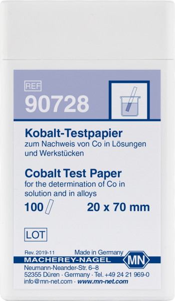 Cobalt test paper 90728 กระดาษทดสอบโคบอลต์ 25 mg/L