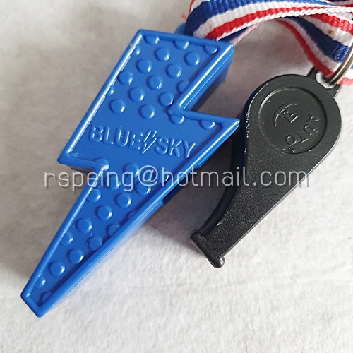 นกหวีดสายฟ้า Blue Sky สีน้ำเงิน + นกหวีด Auto Japan สีดำ