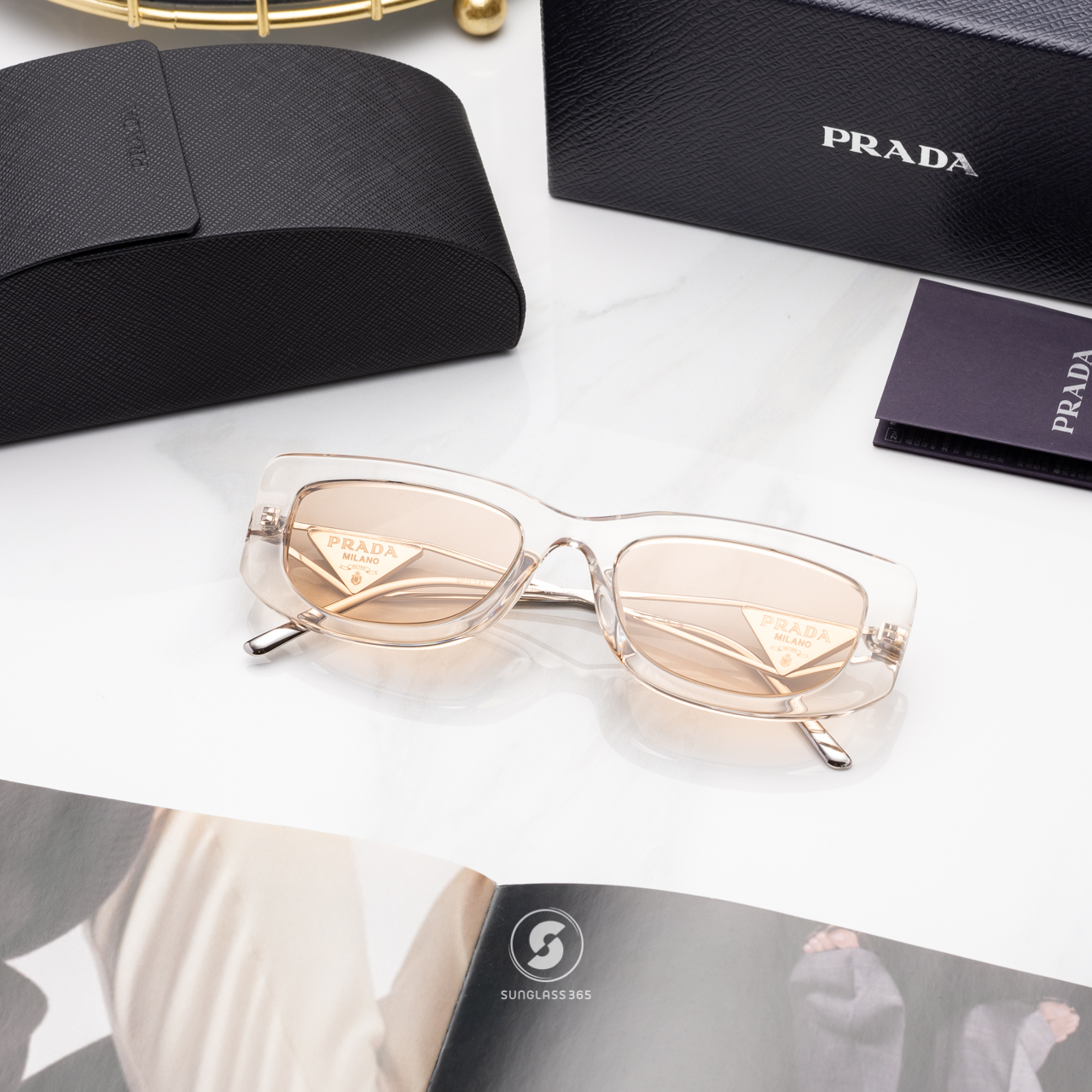 PRADA Symbole PR14YS 19M4I2 Crystal Beige