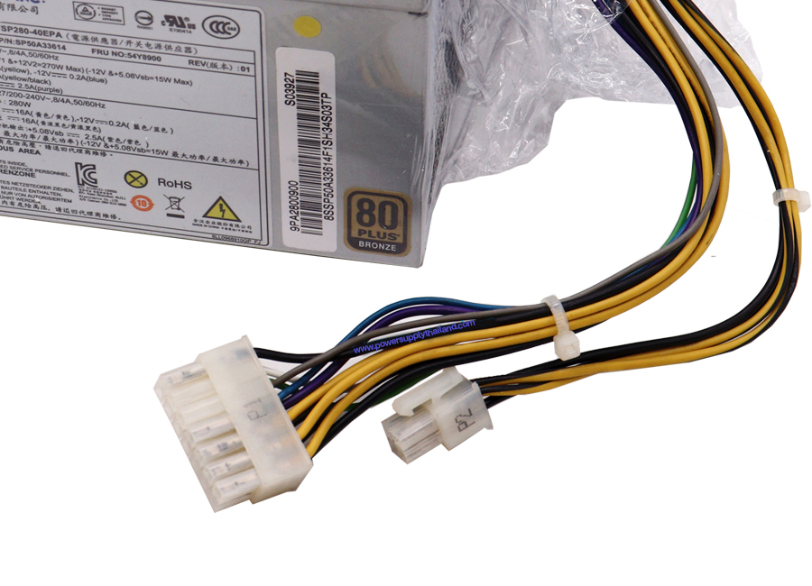 ใหม่ Power Supply Lenovo E93 ราคาถูก 280W PSU Lenovo E93 พาวเวอร์ ซัพพลาย Lenovo E93 อะไหล่ OEM ราคาถูก