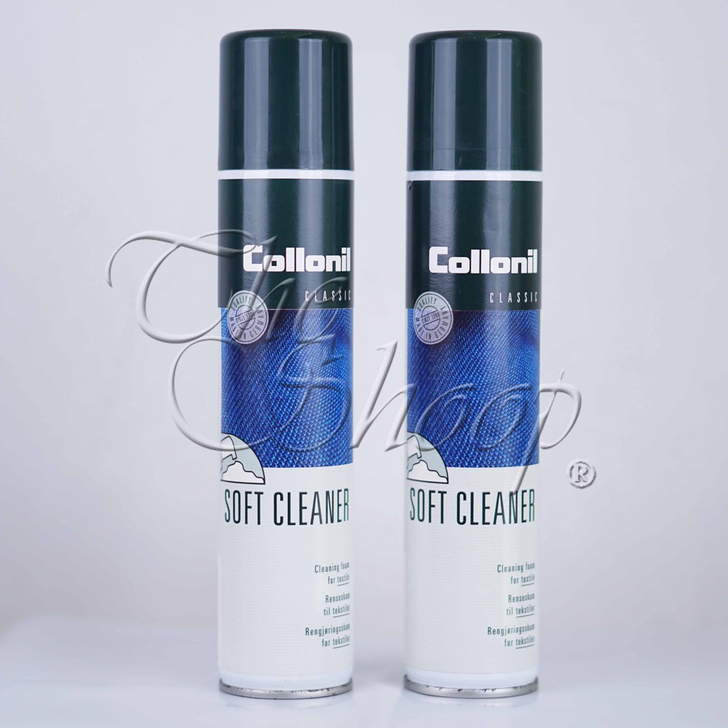 Collonil Soft Cleaner 200 ml. โฟมทำความสะอาดผ้า หนังกลับ หนังขนสั้น กำมะหยี่ เหมาะสำหรับคราบใช้งานทั่วไป ใช้สำหรับ LV Denim / Prada Nylon / Longchamp / Coach แถมฟรี ผ้าสำลีเช็ดกระเป๋า 1 ผืน