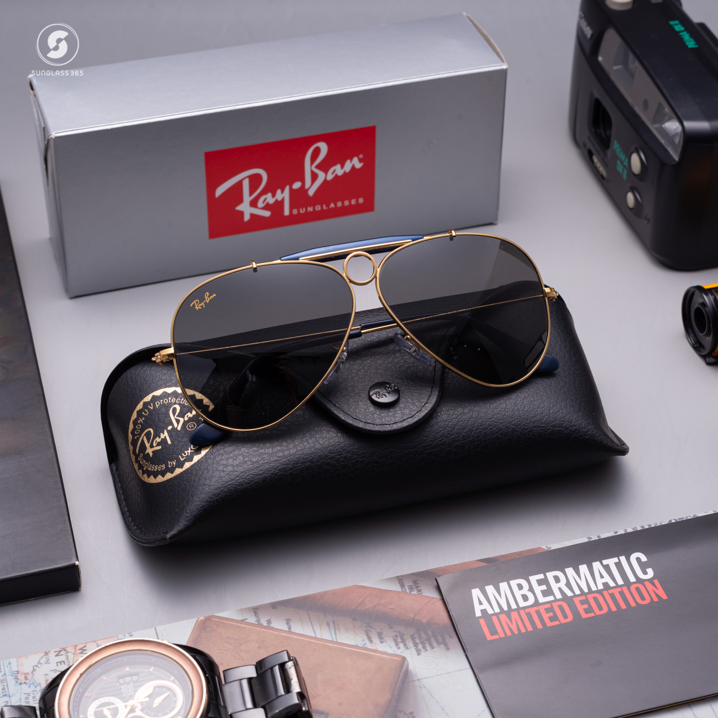 RayBan Shooter RB3138 9240B1 Legend Gold