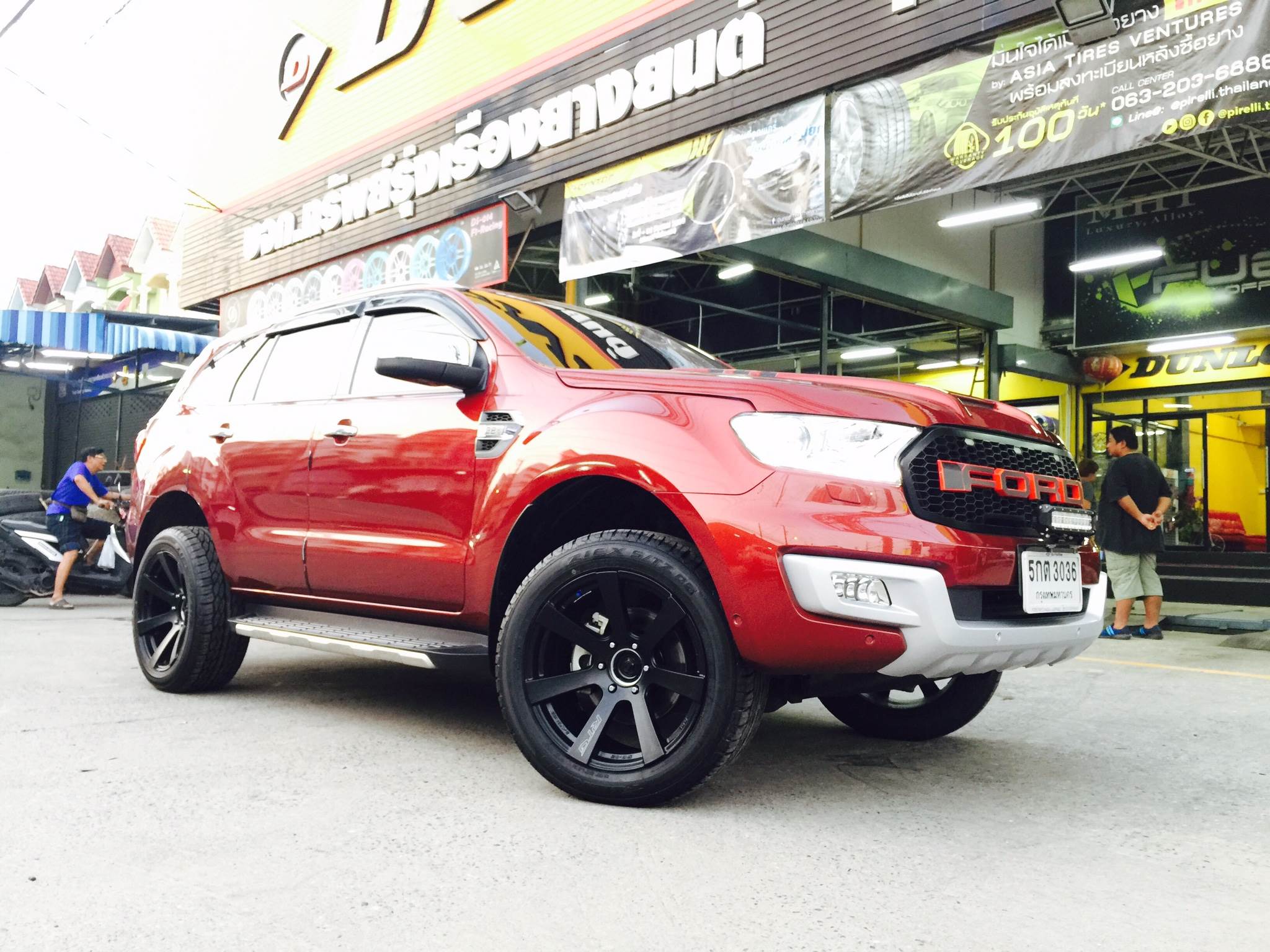 ล้อแท้ LENSO RTG ขอบ18พร้อมยางFALKEN ราคาถูก