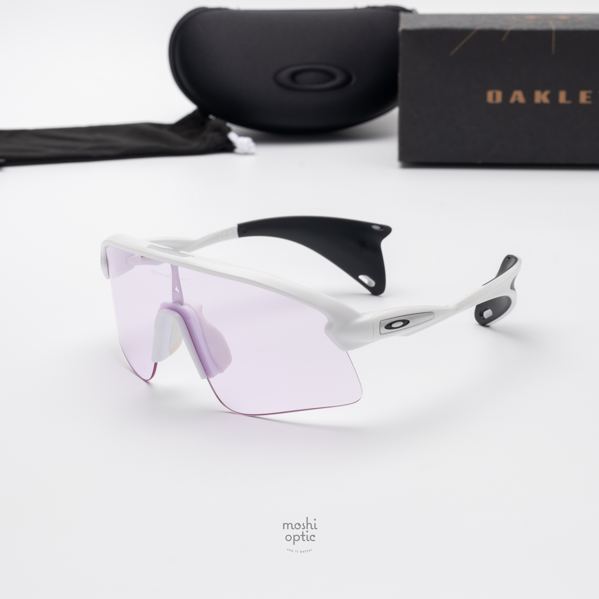 OAKLEY STUNT DEVIL S OO9518-07 Matte White Prizm Low Light
