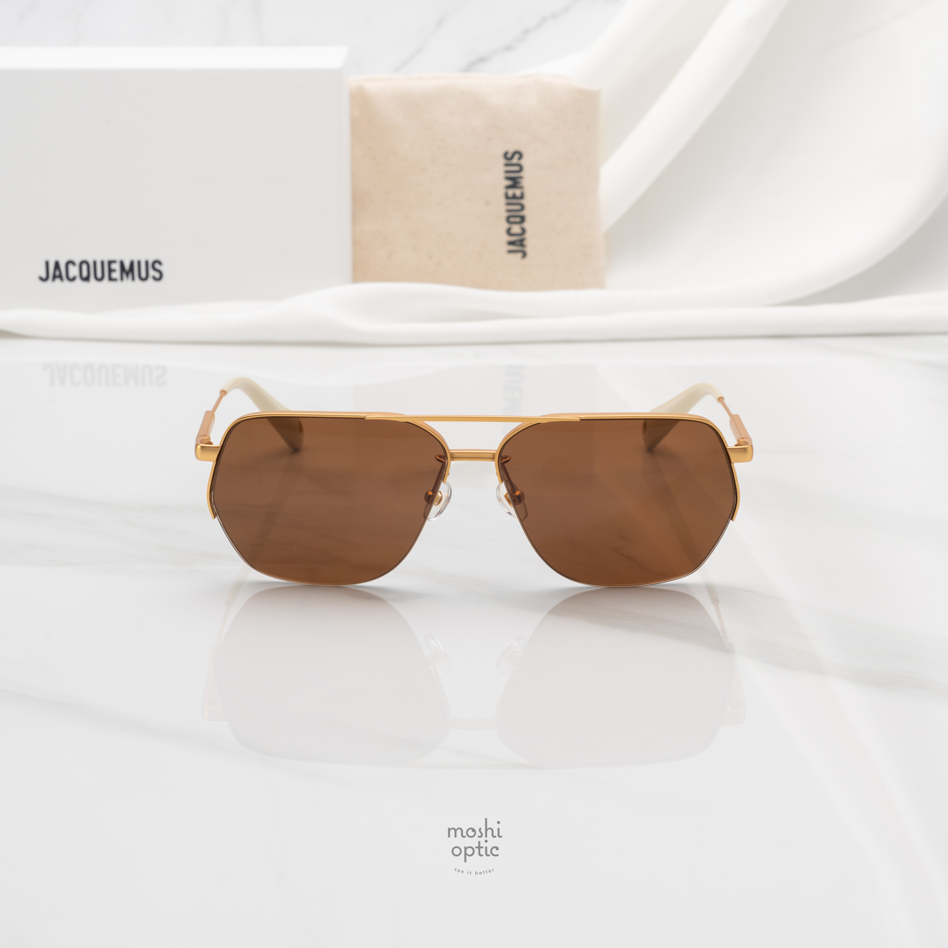 แว่นกันแดด JACQUEMUS AVIADOR JAC67 C1