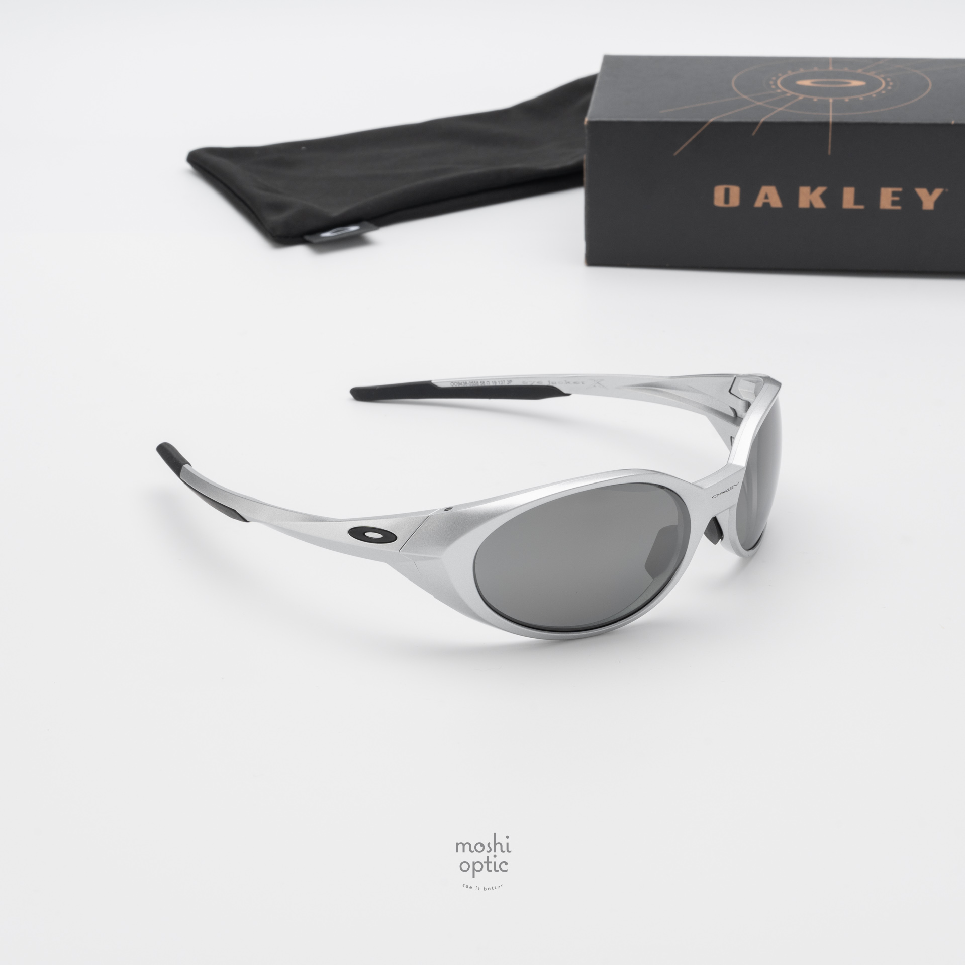 OAKLEY Eyejacket Redux OO9438-05 Silver Prizm Black Polarized