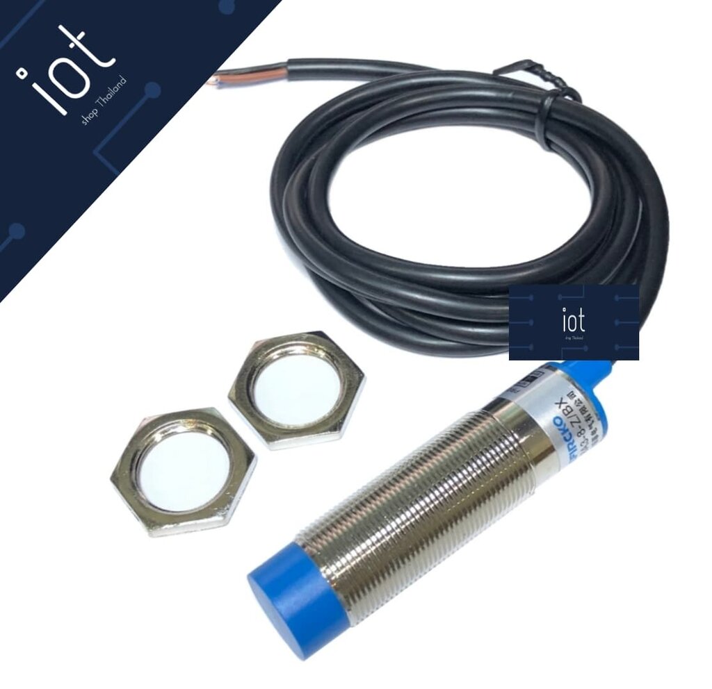 LJ18A3-8-Z/BX Inductive Proximity Sensor NPN DC6-36V เซนเซอร์ตรวจจับโลหะระยะ 8 mm