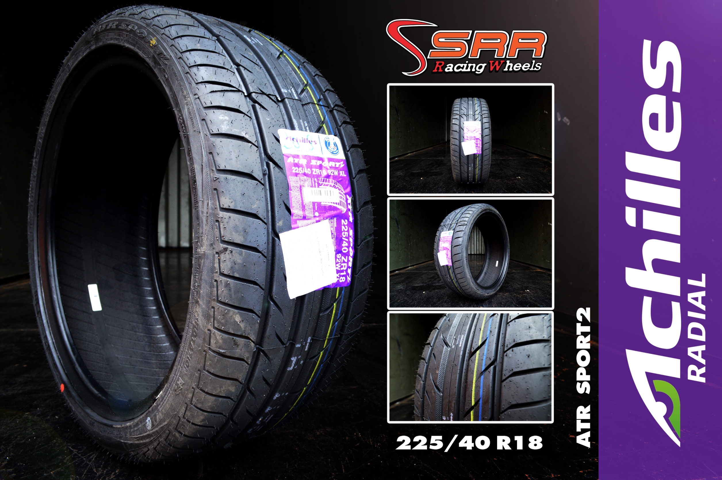 #แนะนำยางใหม่_คุณภาพดีเยี่ยม_ราคาสุดพิเศษ #ACHILLES_ATR_SPORT2 225/40R18 ปี18