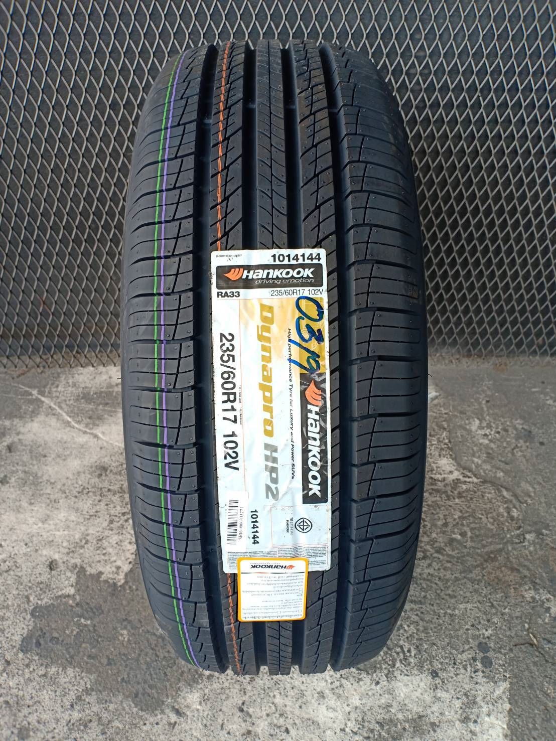 HANKOOK DYNAPRO HP2 (RA33) 235/60-17 เส้น 3500 ปี19 ปกติ 4500