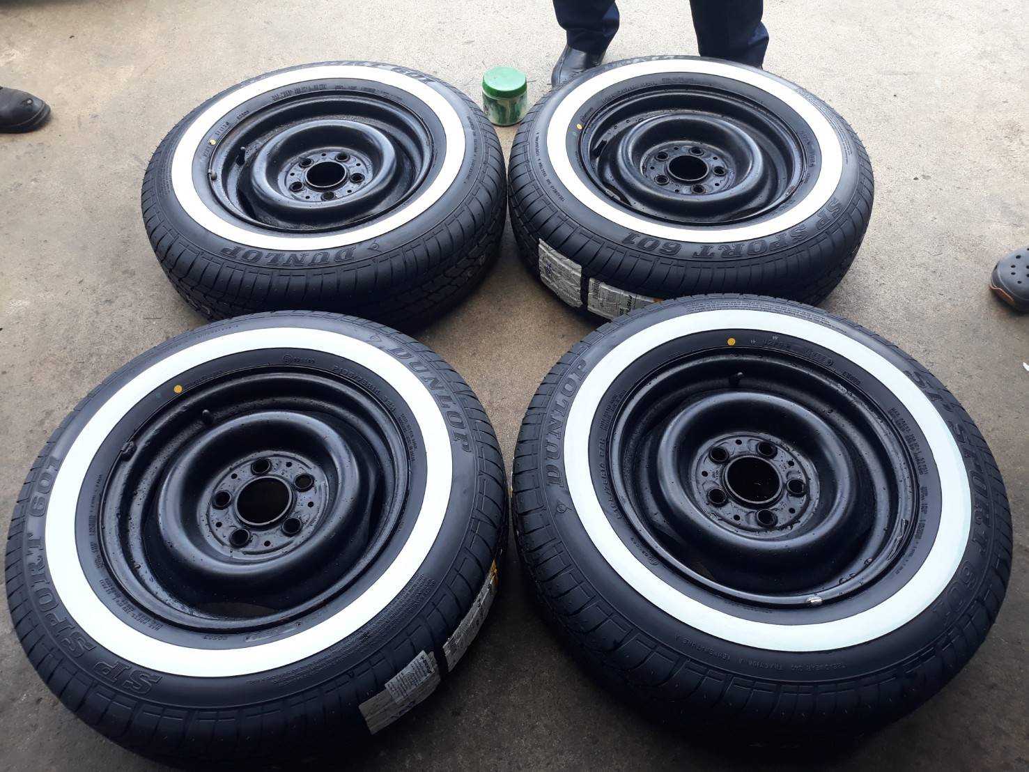 DUNLOP SP601 ขอบขาว 195-75-14 ปี18 ลดราคา