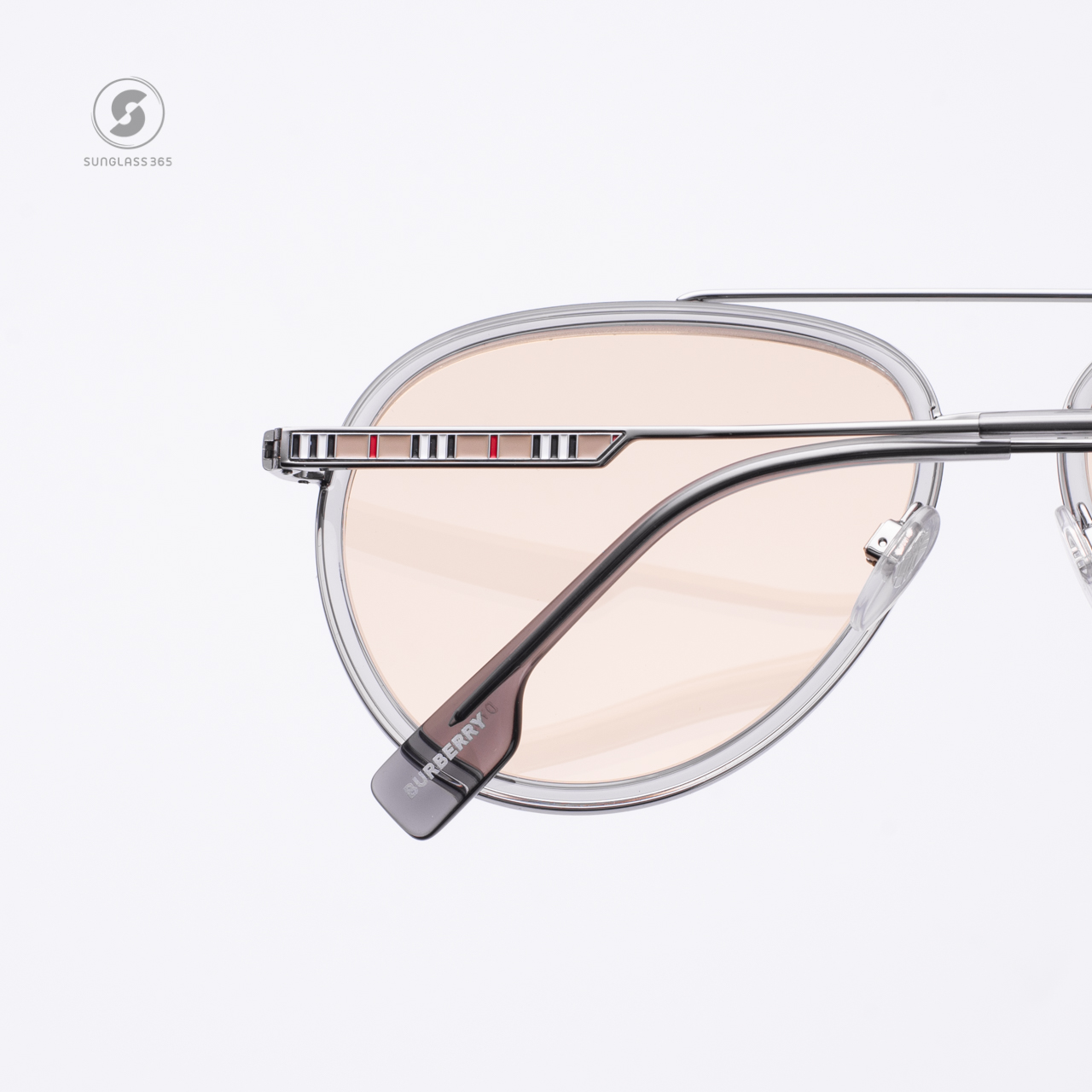 BURBERRY OLIVER BE3125 1003/8 Gunmetal Light Yellow