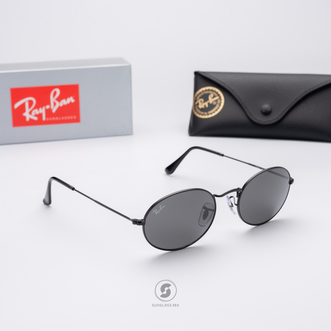 RayBan RB3547N 002/B1 Oval Black