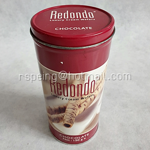 กระป๋อง Redondo Luxury Cream Wafers รส Chocolate