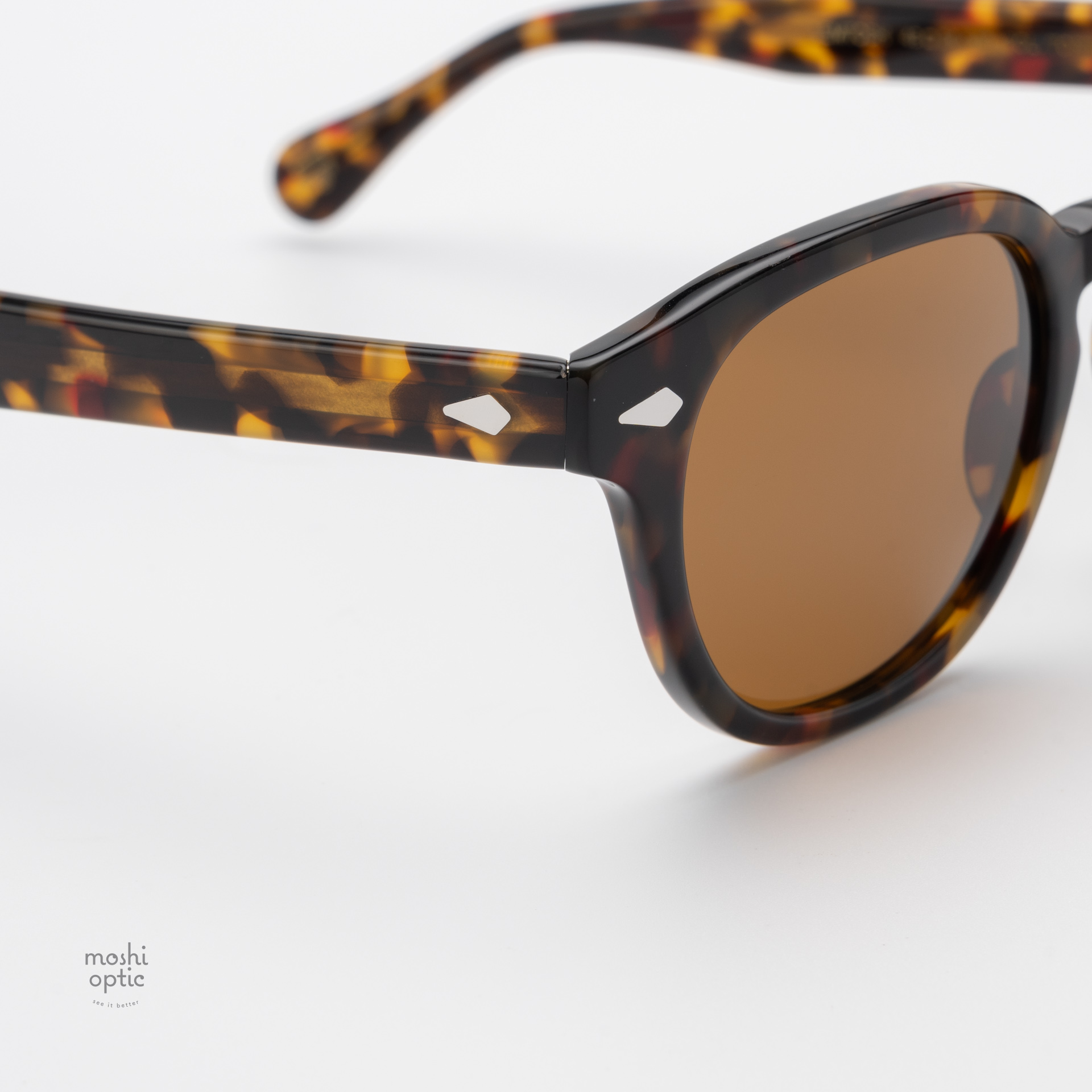 แว่นกันแดด Moscot Sun Lemtosh Tortoise Cosmitan Brown