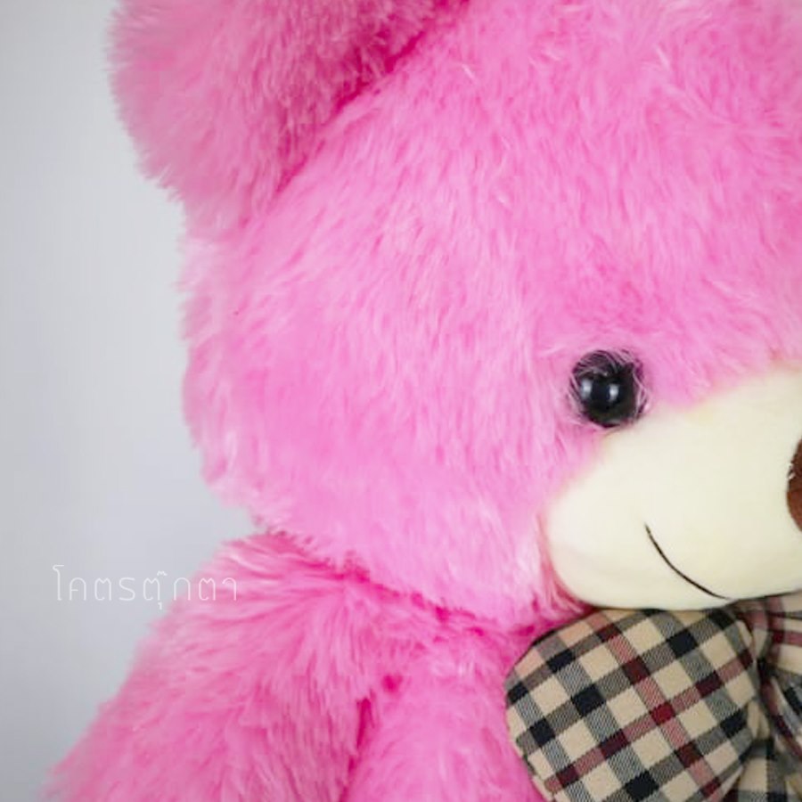 ตุ๊กตาหมีหัวโต Size 80cm (สีชมพู) ขนนุ่มพิเศษ น่ารักน่ากอด