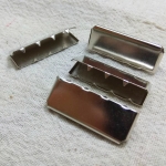 ตัวเก็บปลายซิบหน้าเรียบ 1.2นิ้ว เงิน