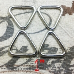 ห่วงสามเหลี่ยม1นิ้ว เงิน