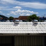 หลังคากันสาด โทร 095-5375654 กันสาด ติดตั้งรางน้ำ เครื่องดูดควัน ปล่องระบายควัน ลูกหมุนระบายอากาศ