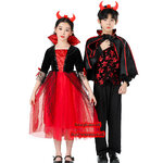 ชุดแวมไพร์เด็ก ชุดแดร็กคิวล่า ชุดปีศาจฮาโลวีนเด็ก