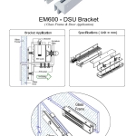 ชุดยูหนีบกระจกเปลือย บน/ล่าง รุ่น DSU-600